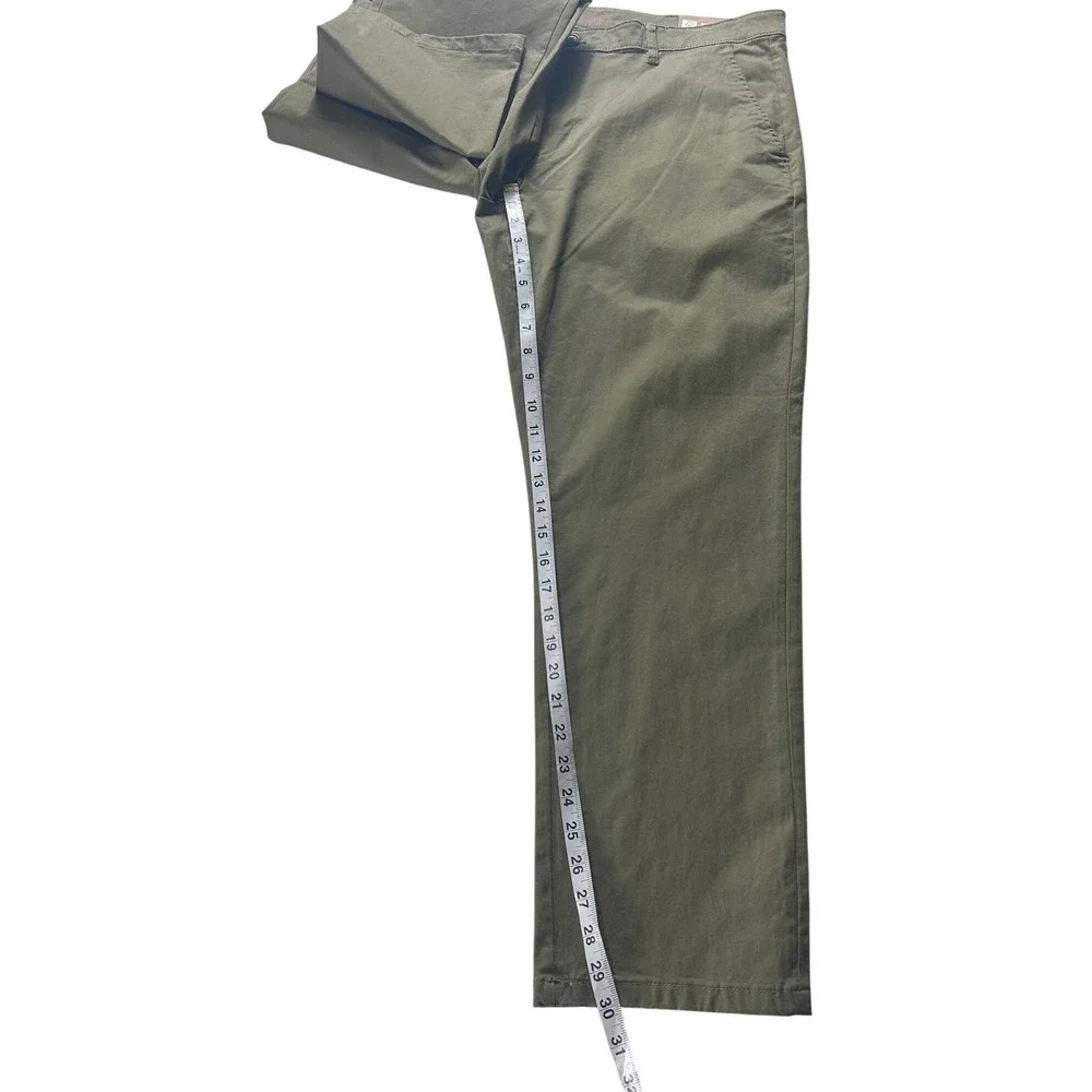 Weatherproof Vintage Chino Pants Slim Straight Stretch Twill Khaki 38W x 30L NEW